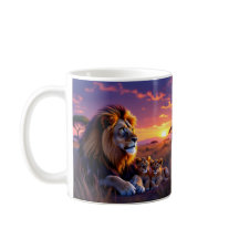 Taça do Café do Orgulho Sunset do pai Lion