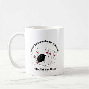 Caneca De Café Taça do Café Esta garota pode jogar - Boliches
