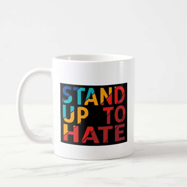 Caneca De Café Taça do Café: Levante-se para o Ódio (Esquerda)