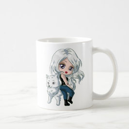 Caneca De Café Taça do Café Silver Wolf
