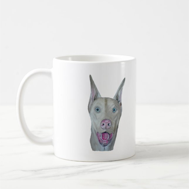 Caneca De Café Taça Doberman Pinscher (Esquerda)