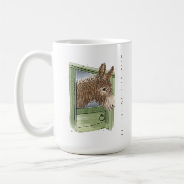 Caneca De Café Taça Donkey - Bonita - Só esperando por você - (Esquerda)