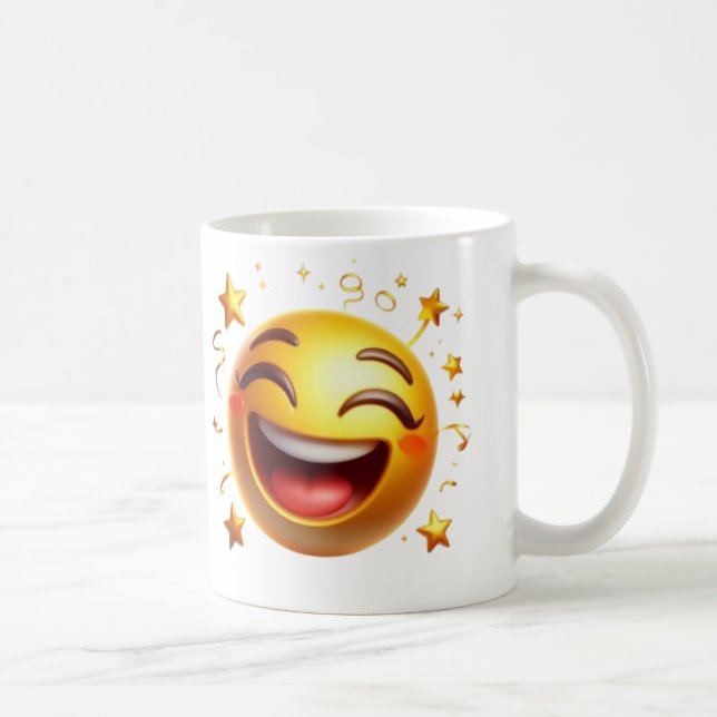 Caneca De Café Taça Emoji de Sorrisos Bonitos (Direita)
