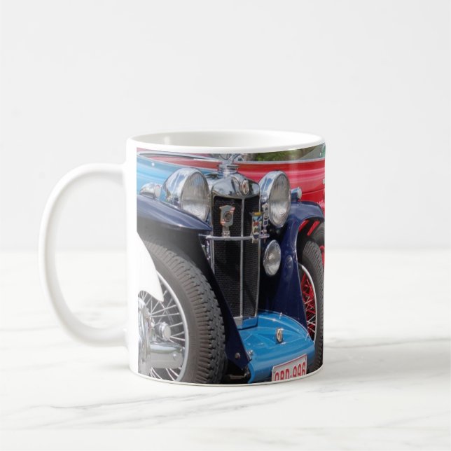 Caneca De Café Taça para canhotos - carros antigos Britânicos (Esquerda)