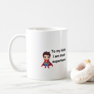 Caneca De Café Taça para pais super-heróis