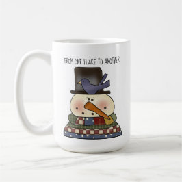 Caneca De Café Taça Primitiva de Café Snowman