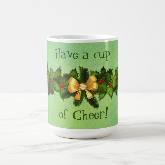 Caneca De Café Taça Retro Mug de Feriado de Natal Cheio (Centro)
