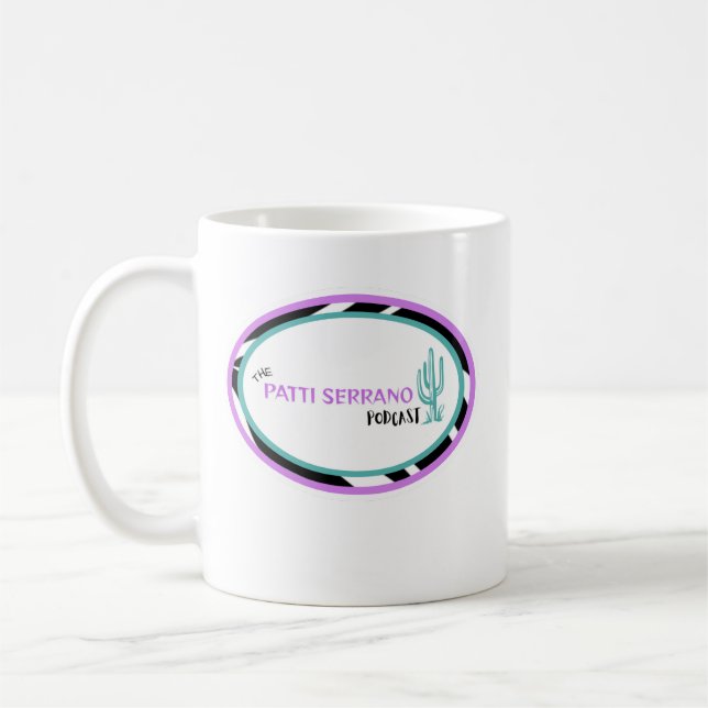 CANECA DE CAFÉ TACAÇA DE PODCAST DE PATTI SERRANO (Esquerda)