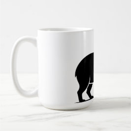Caneca De Café Tacaça de Vinho Capivara Engraçada Minimalista Mod