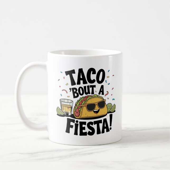 Caneca De Café Taco 'Bout A Fiesta! - Cinco de Mayo (Esquerda)