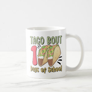 Caneca De Café Taco cerca de 100 dias de escola