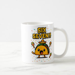 Caneca De Café Taco de Gamer Divertido Seis Sete Cinco De Maio 67