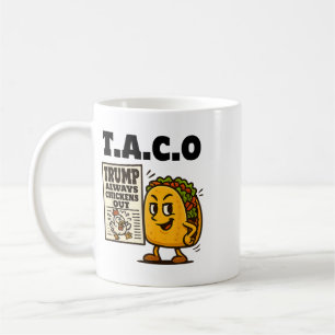 Caneca De Café Taco Notícias de Última Hora Trump Sempre Desiste