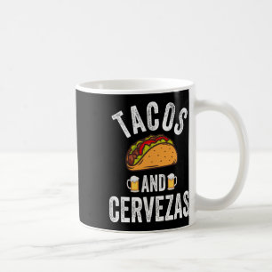 Caneca De Café Tacos e Cervezas Camiam Cinco Engraçados De Mayo M