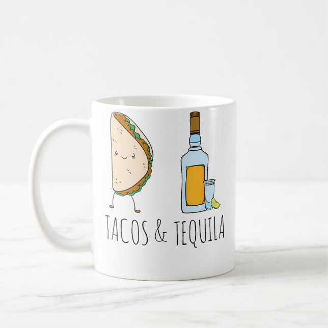 Caneca De Café Tacos Tequila (Esquerda)
