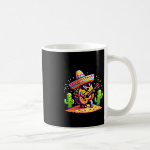 Caneca De Café Tacos Tocando Violão Engraçado Cinco De Mayo