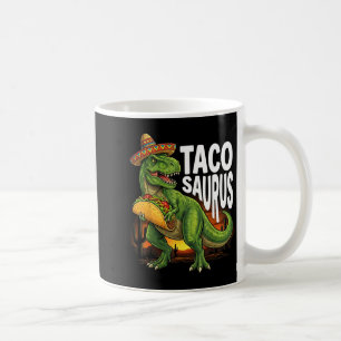 Caneca De Café Tacosaurus taco dinossauro t rex engraçado cinco d