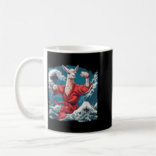 Caneca De Café Taekwondo Alpaca Ondas Kickboxing Judo Mma Alpaca