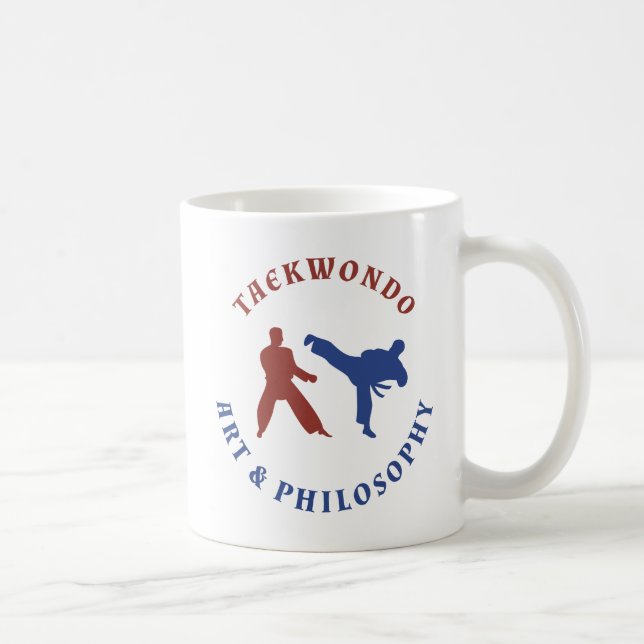 Caneca De Café Taekwondo Art & Filosofia (Direita)