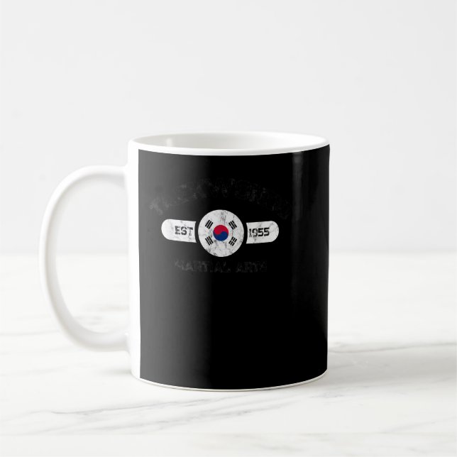 Caneca De Café Taekwondo Estabeleceu 1955 Tae Kwon Do Martial Art (Esquerda)
