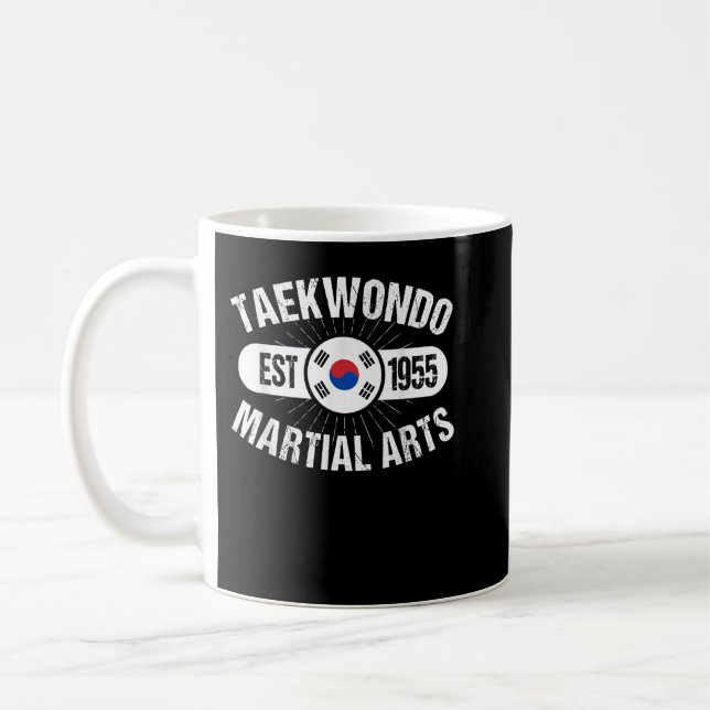 Caneca De Café Taekwondo Estabeleceu Artes Marciais Tae Kwon D em (Esquerda)
