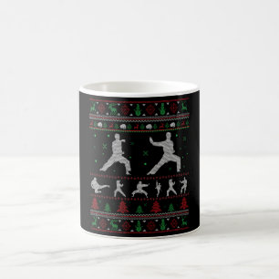 Caneca De Café Taekwondo Feliz Natal Presente Feio Natal