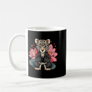 Caneca De Café Taekwondo Leopard Kickboxing Animall Jiu-Jitsu