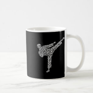 Caneca De Café Taekwondo Martirizam Tipografia Crianças Homens Me