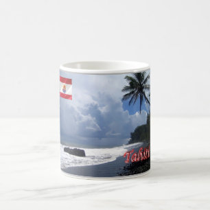 Caneca De Café Tahiti - Praia - Polinésia Francesa -