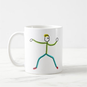 Caneca De Café Tai Chi Stickman