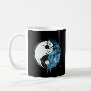 Caneca De Café Tai Chi Yin Yang Fluxo de Água Estado Medita Harmo