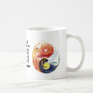 Caneca De Café Taijitu ilustra a polaridade