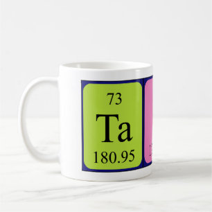 Caneca De Café Taine periodicamente mesa name mug