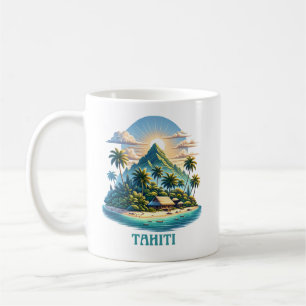 Caneca De Café Taiti Polinésia Francesa do Pacífico Sul