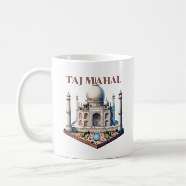 Caneca De Café Taj Mahal Índia (Esquerda)