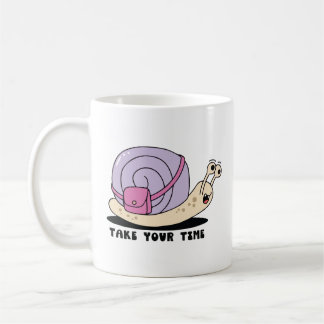 Caneca De Café Take your time snail