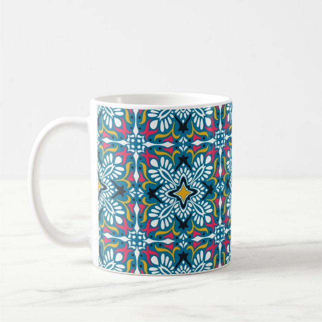 Caneca De Café Talavera Mosaico: Papel de parede multicultural se (Esquerda)