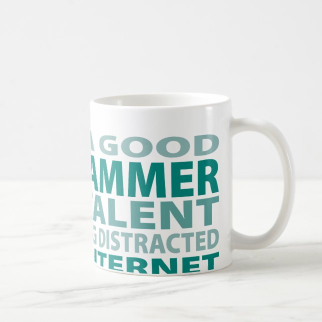 Caneca De Café Talento do programador 3% (Direita)