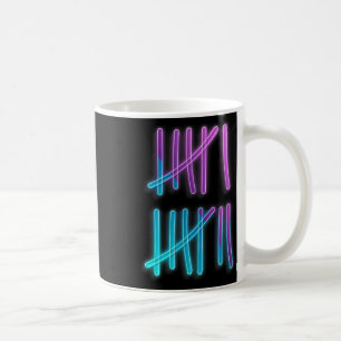 Caneca De Café Tally Marks 67 Meme Colorido Contando 6 7 Brainrot