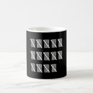 Caneca De Café TALLY SHEET 70 Conselho de Presente de Aniversári