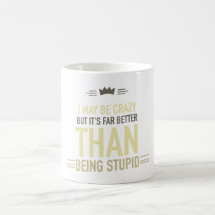 Caneca De Café Talvez eu seja louco por letras