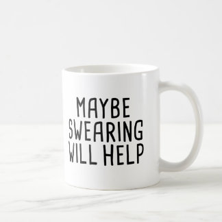Caneca De Café Talvez jurar ajudará