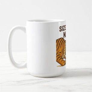 Caneca De Café Tamanho não importa - Design de Tigre e Rato Engra