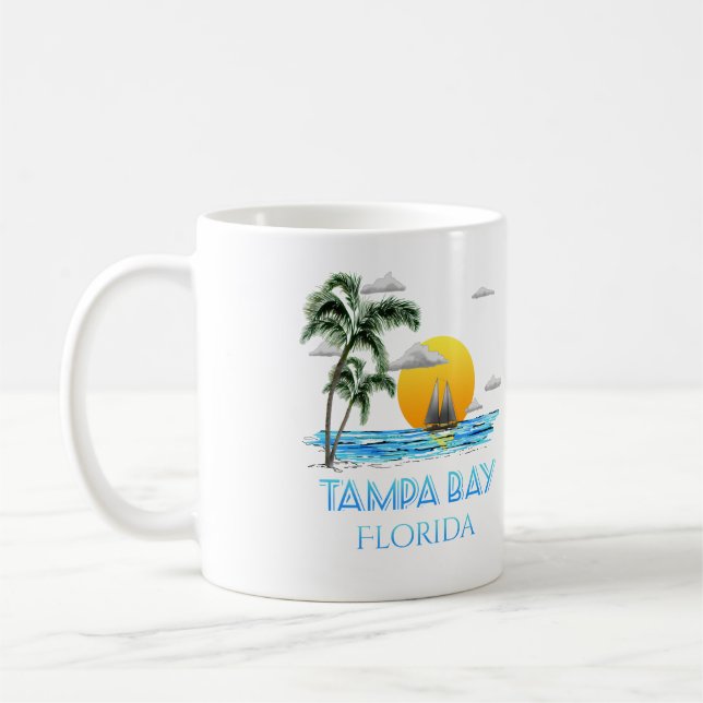 Caneca De Café Tampa Bay Florida (Esquerda)