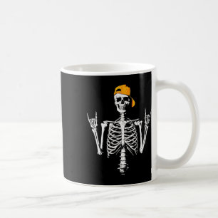 Caneca De Café Tampa de Caveira de Rocker Skater Legal Halloween