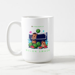Caneca De Café Tampa de Esmagamento de Melão Capivara Clube de Ve