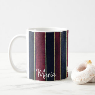 Caneca De Café Tampão azul-borrifado preto
