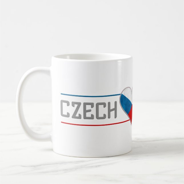 Caneca De Café Tampão CZECH - escolha estilo e cor (Esquerda)
