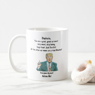 Caneca De Café Tampão de café personalizado para Cat Mãe Adici
