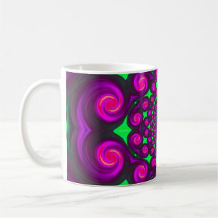Caneca De Café Tampão de espiral de incêndio roxo
